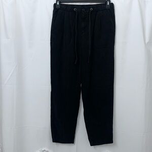Women’s American Eagle Black Drawstring Pants Size 4 EUC
